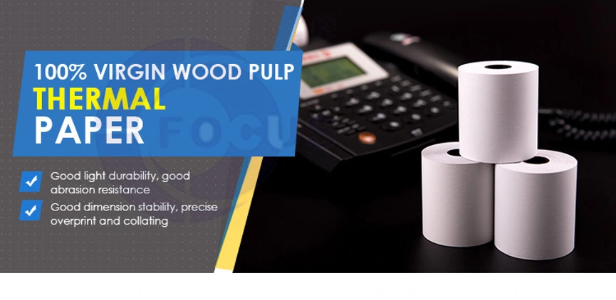 لیبل حرارتی Eco Thermal Shipping Labeling Jumbo Roll 70GSM 75GSM 0