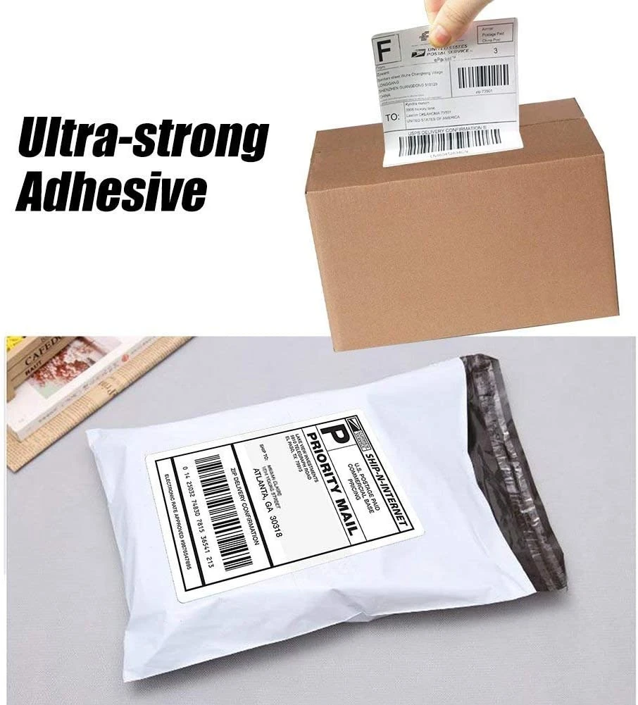 لیبل حرارتی Eco Thermal Shipping Labeling Jumbo Roll 70GSM 75GSM 4
