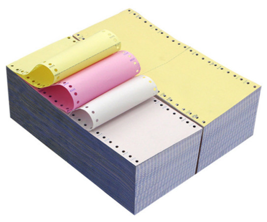 5 Plys Carbonless Paper Made From 100% Virgin Wood Pulp For Continuous Bill Printing