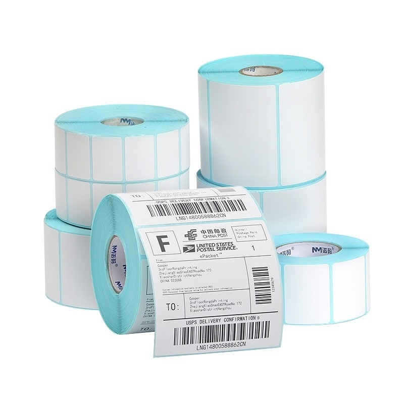 Custom Blank Thermal Printer Sticker Label Roll 4x6 Thermal Label Paper Jumbo Roll